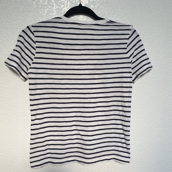 Madewell black white stripe tshirt short sleeves Size XXS - Picture 2 of 7